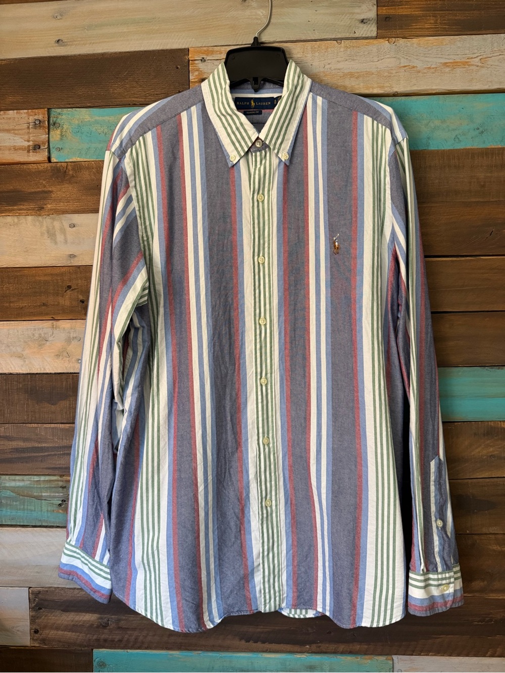 Polo Ralph Lauren VTG Multi Stripe Oxford Button Down Shirt Men’s | Size XL